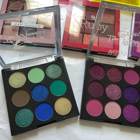 💜Eyeshadow bundle 9 color x 10 palette lot Gorgeous Revolution Neon 24K Ruby - Picture 12 of 13